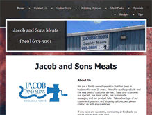 Tablet Screenshot of jacobandsonsqualitymeats.com